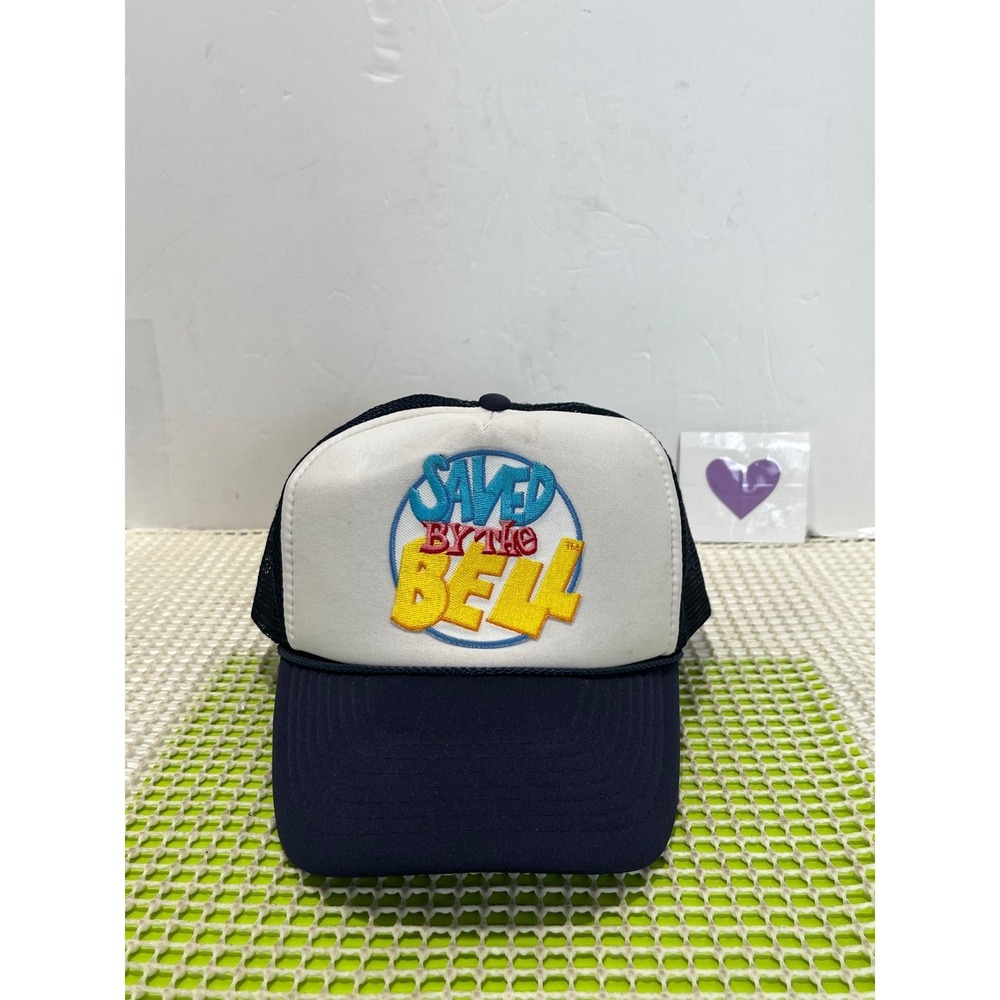 Vintage‎ Saved by the Bell Trucker Hat Nissun Snapback Navy White Cap